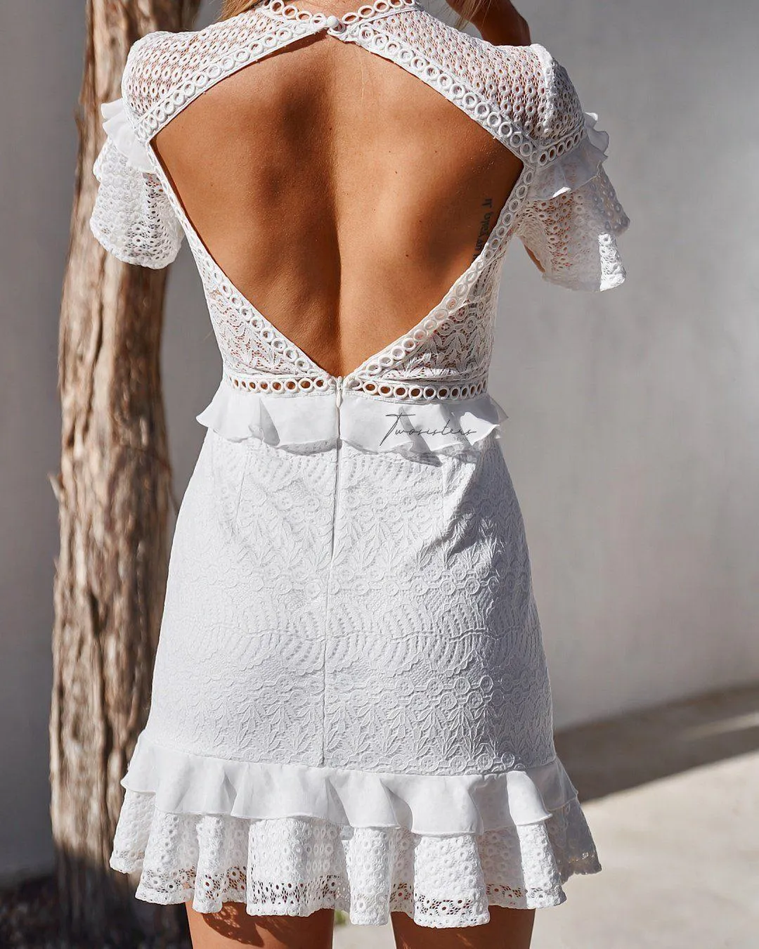 Elizabeth Dress - White