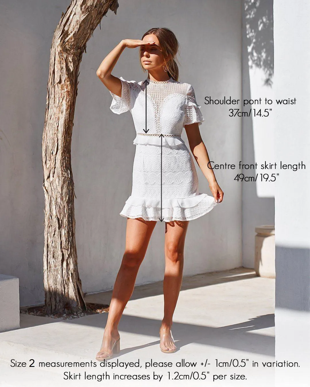 Elizabeth Dress - White