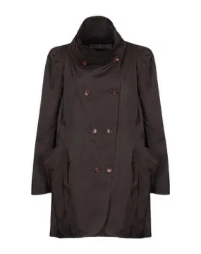 Ermanno Scervino Women Overcoat Dark brown 12 UK