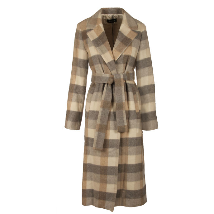  EXCELSO COAT Woman Melange Grey