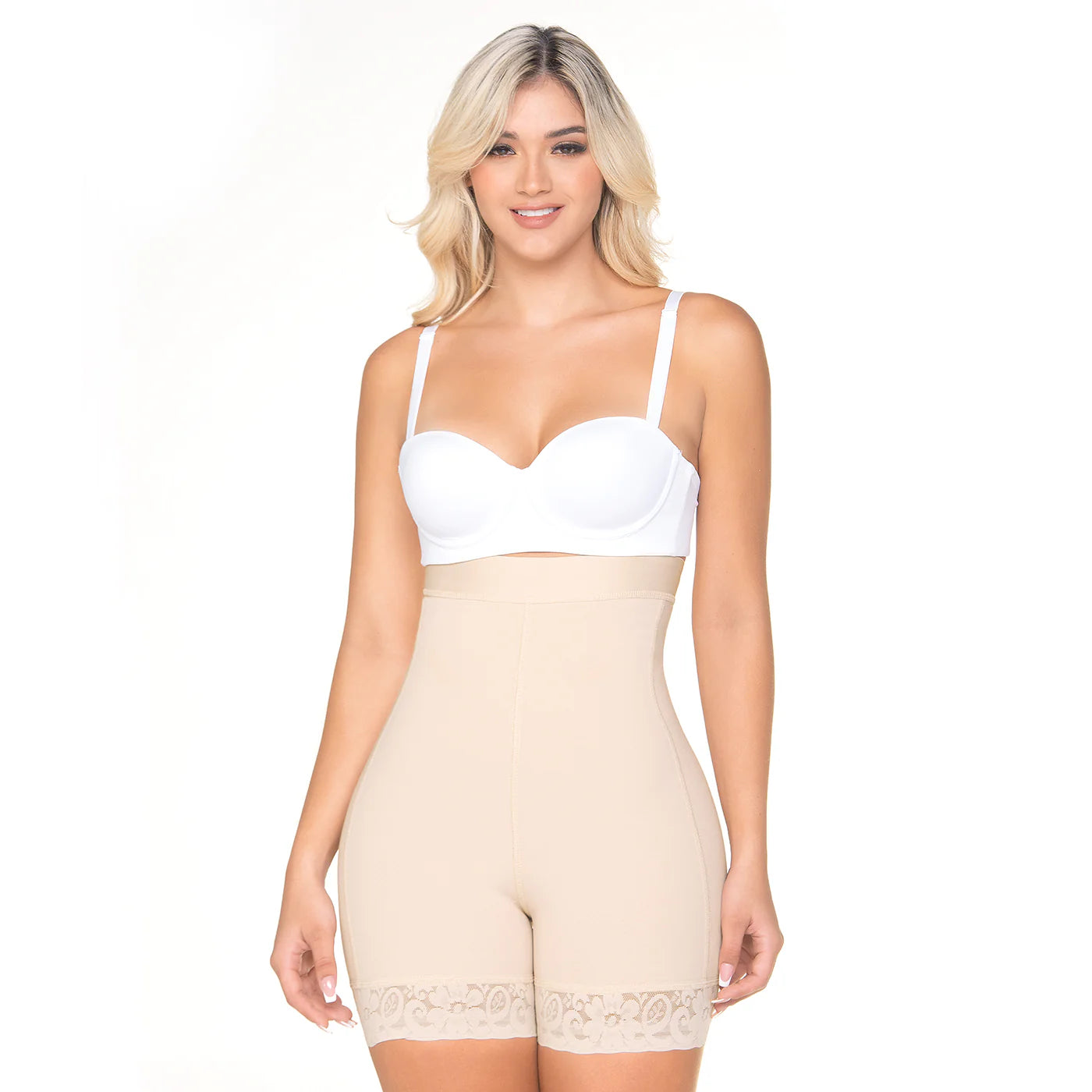 FAJAS MARIAE FU126 | BUTT-LIFTER GIRDLE COLOMBIAN SHAPEWEAR FAJAS |TUMMY CONTROL MID-THIGH-LENGHT | POWERNET