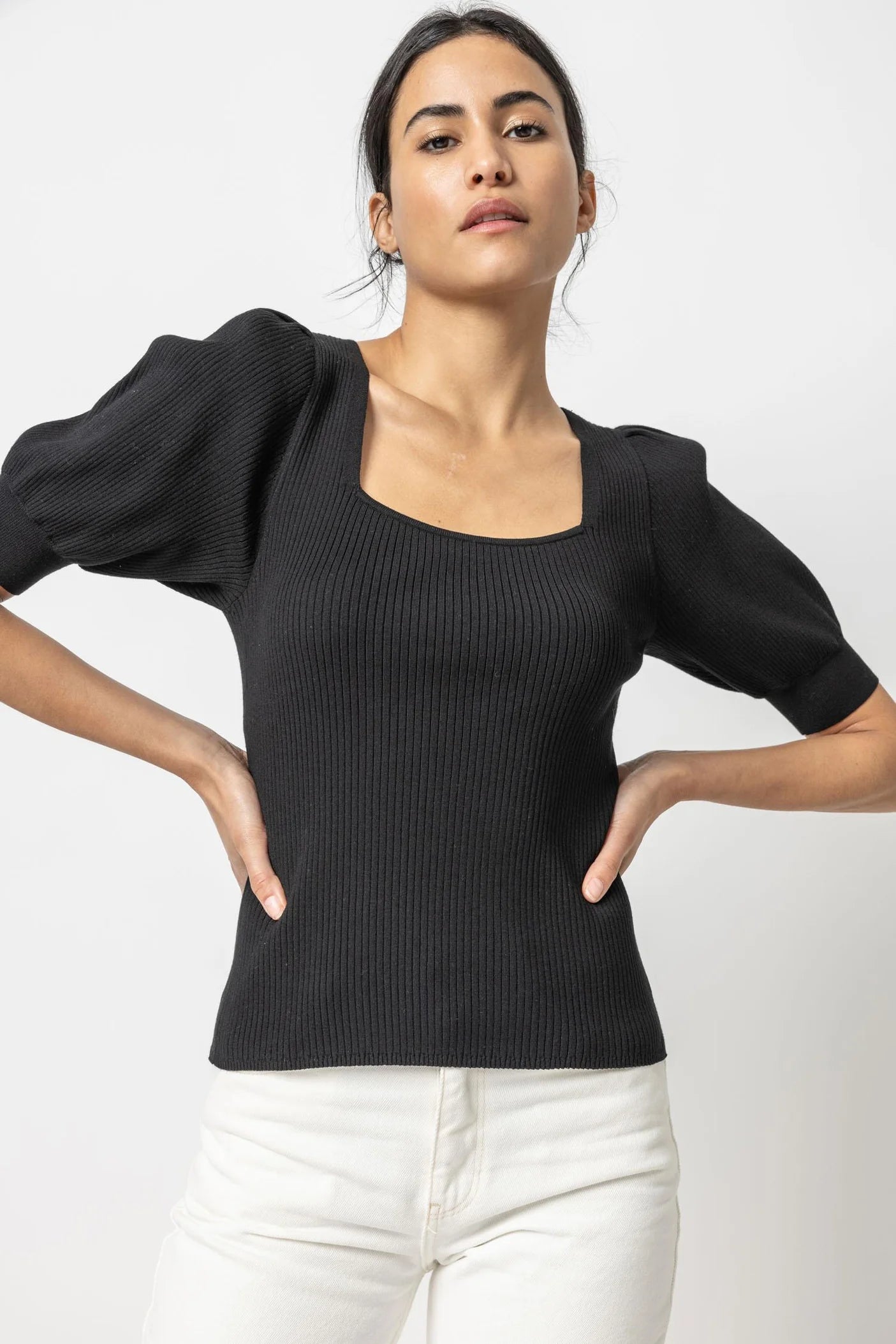 Full Sleeve Square Neck Sweater