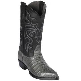 Grey Cayman Tail Cowboy Boots