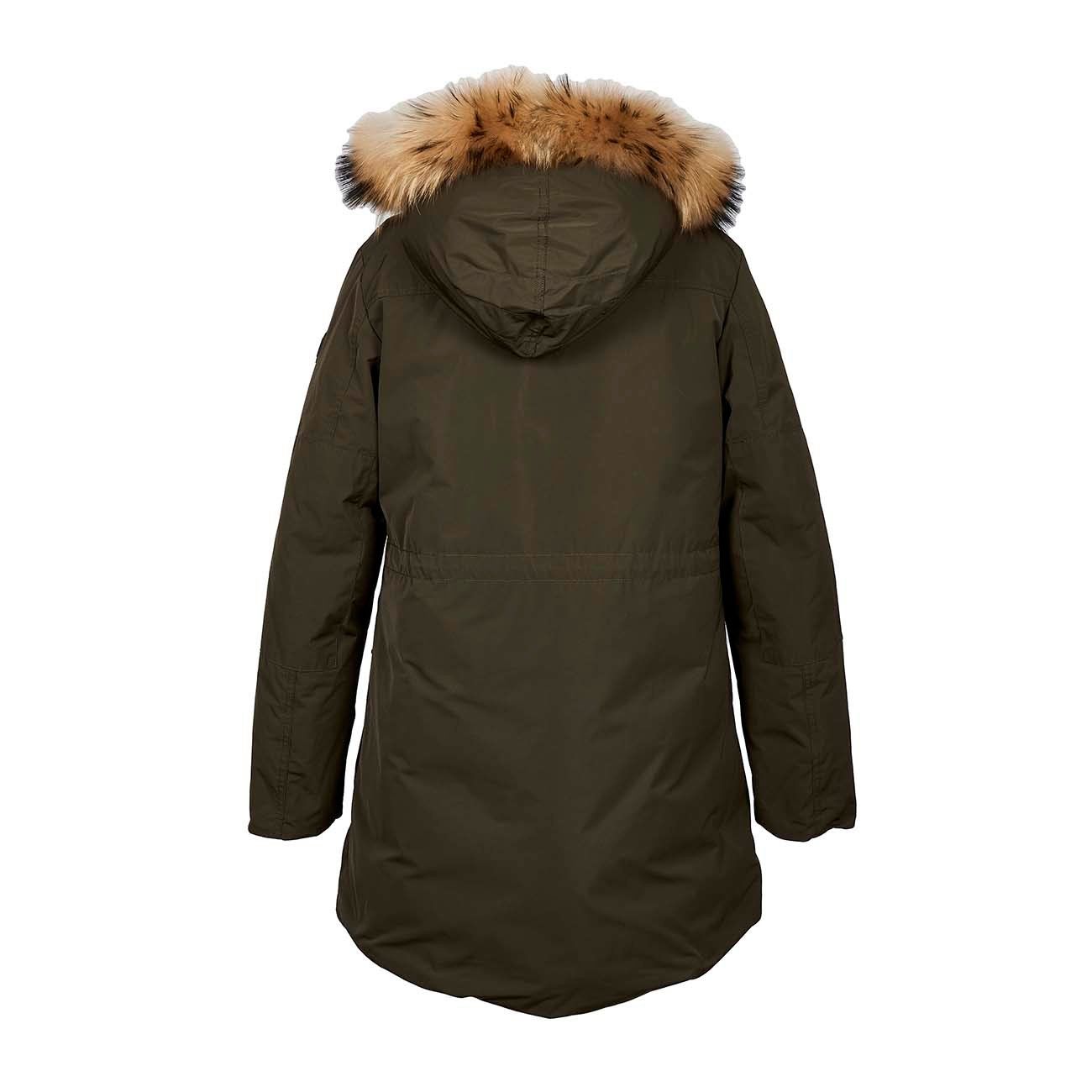 G'S MILITARY PARKA CON CAPPUCCIO FISSO E PELO Bambino Dark green