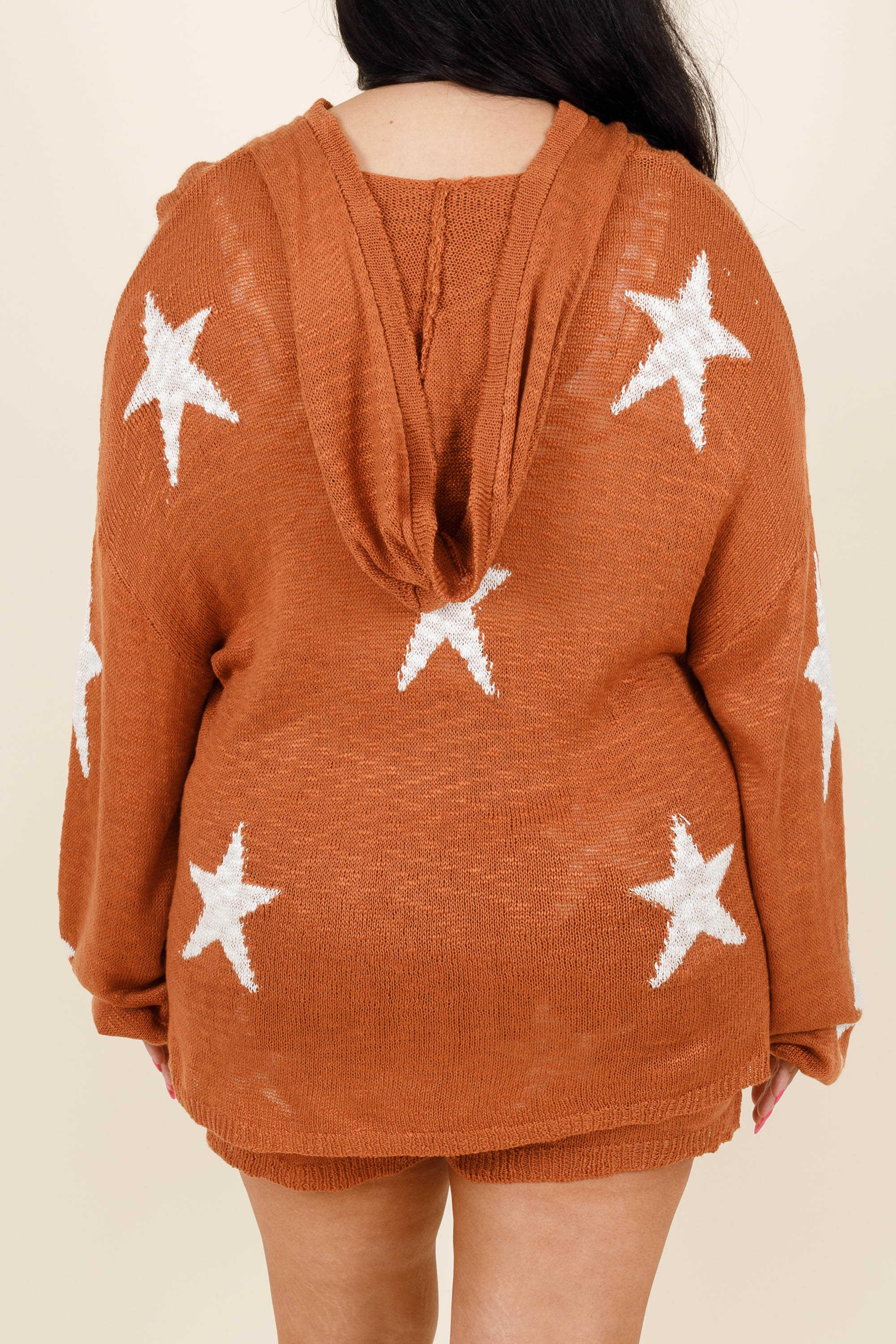 Hitch A Wagon To A Star Sweater, Rust