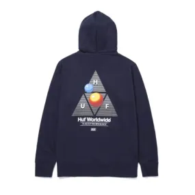 HUF Video Format Triple Triangle Hoodie Navy Blue