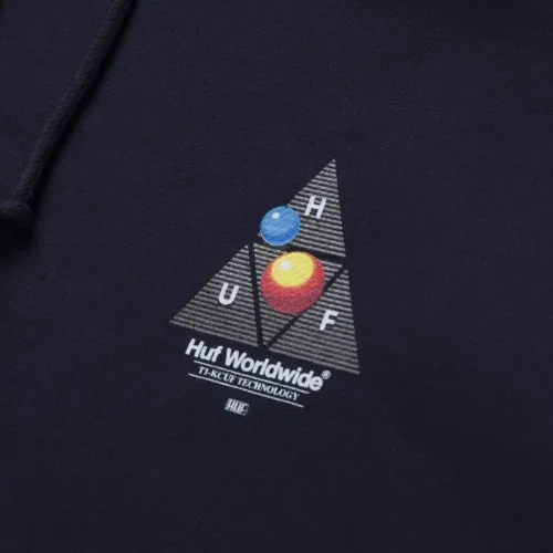 HUF Video Format Triple Triangle Hoodie Navy Blue