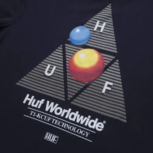 HUF Video Format Triple Triangle Hoodie Navy Blue