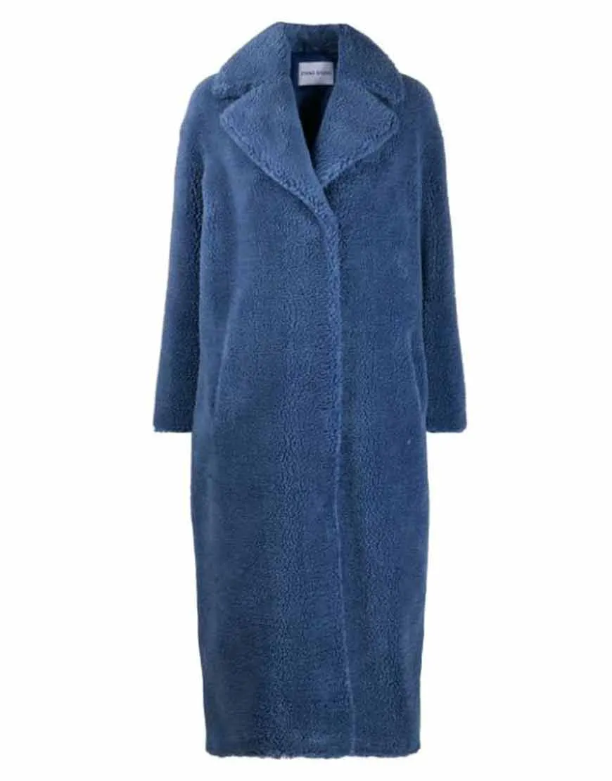 I Hate Suzie Billie Piper Blue Fur Coat | Suzie Pickles Blue Coat | Ujackets