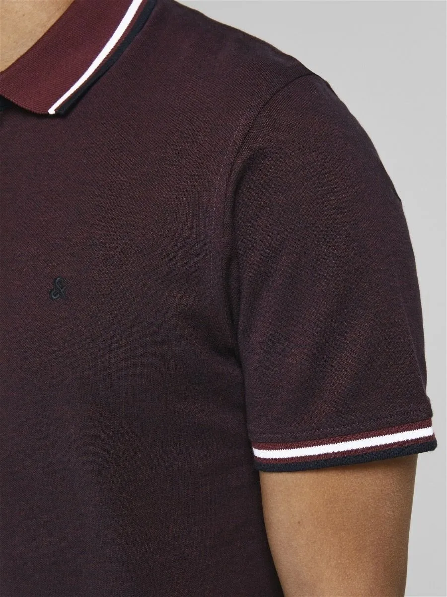 Jack & Jones Paulos Tipped Polo Shirt Port Royale