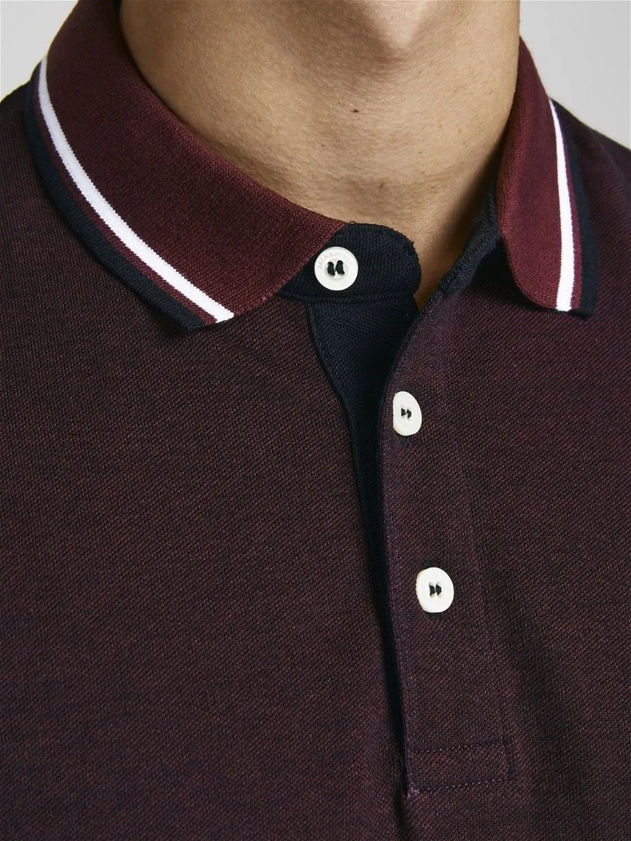 Jack & Jones Paulos Tipped Polo Shirt Port Royale