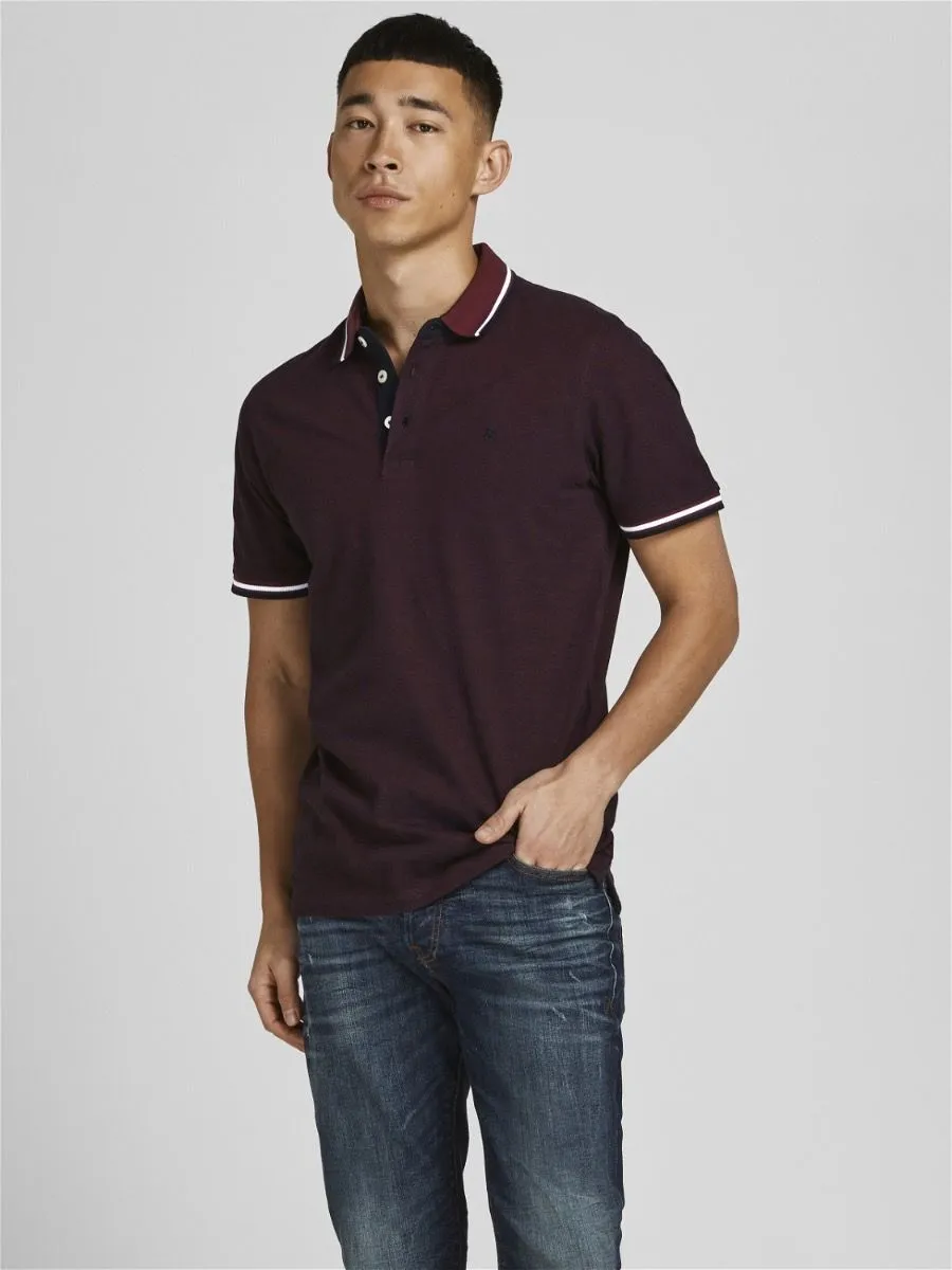 Jack & Jones Paulos Tipped Polo Shirt Port Royale