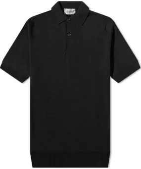 John Smedley Men's Merino Knit Polo Shirt