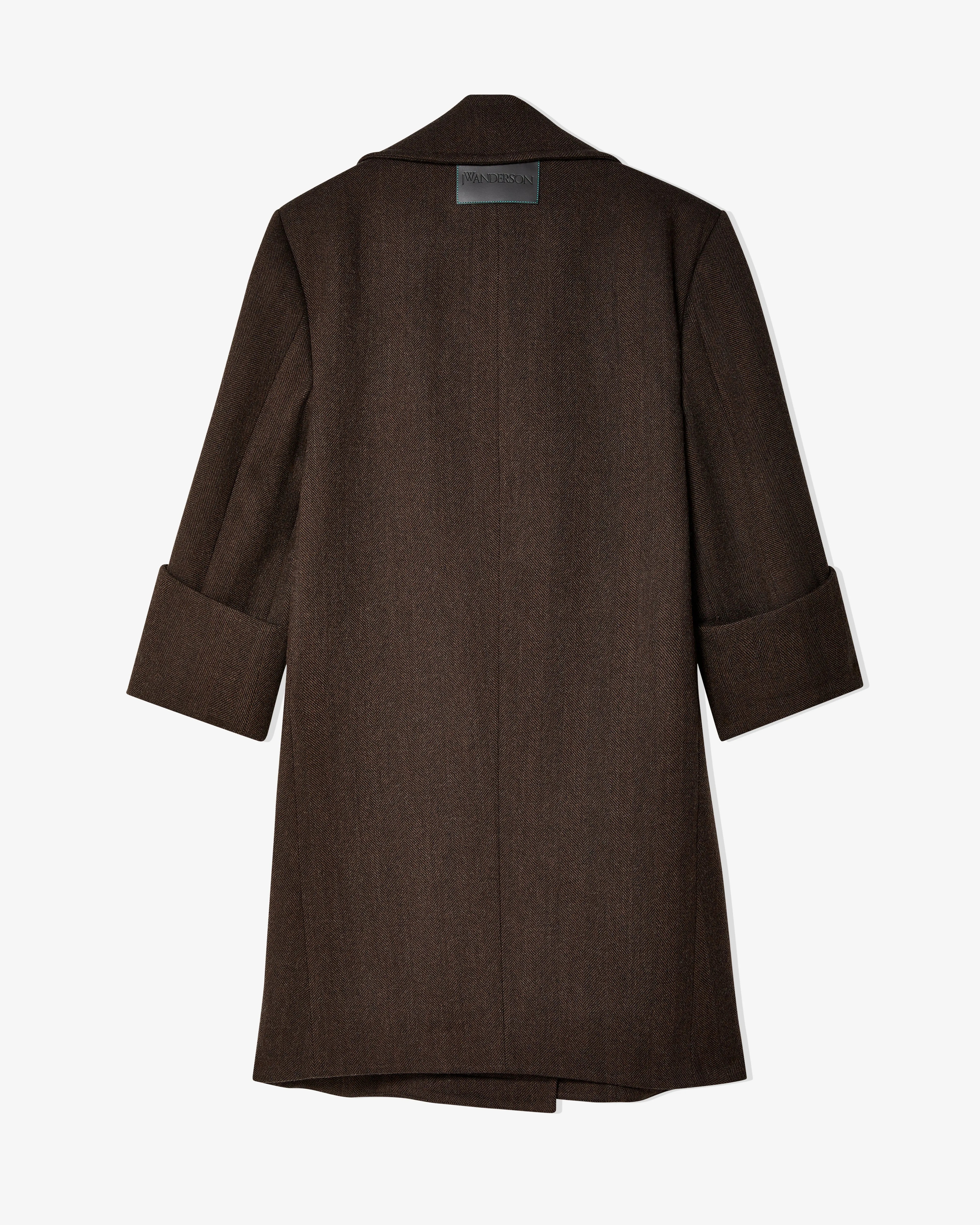 JW Anderson - Women's Turn-Up Cuff Oversized Coat - (Brown)