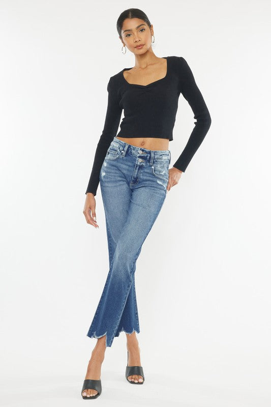 KanCan High Rise Slim Straight