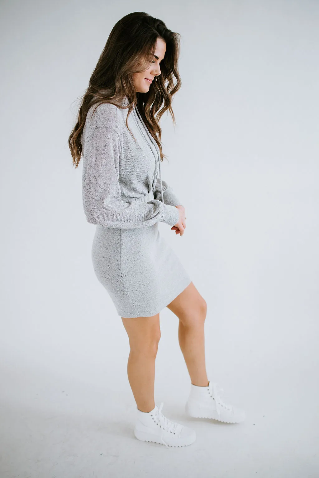 Kelston Knit Hoodie Dress FINAL SALE