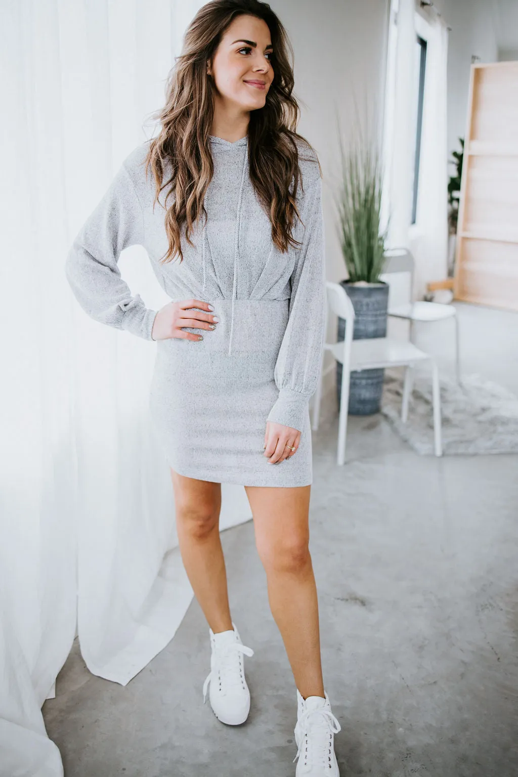 Kelston Knit Hoodie Dress FINAL SALE