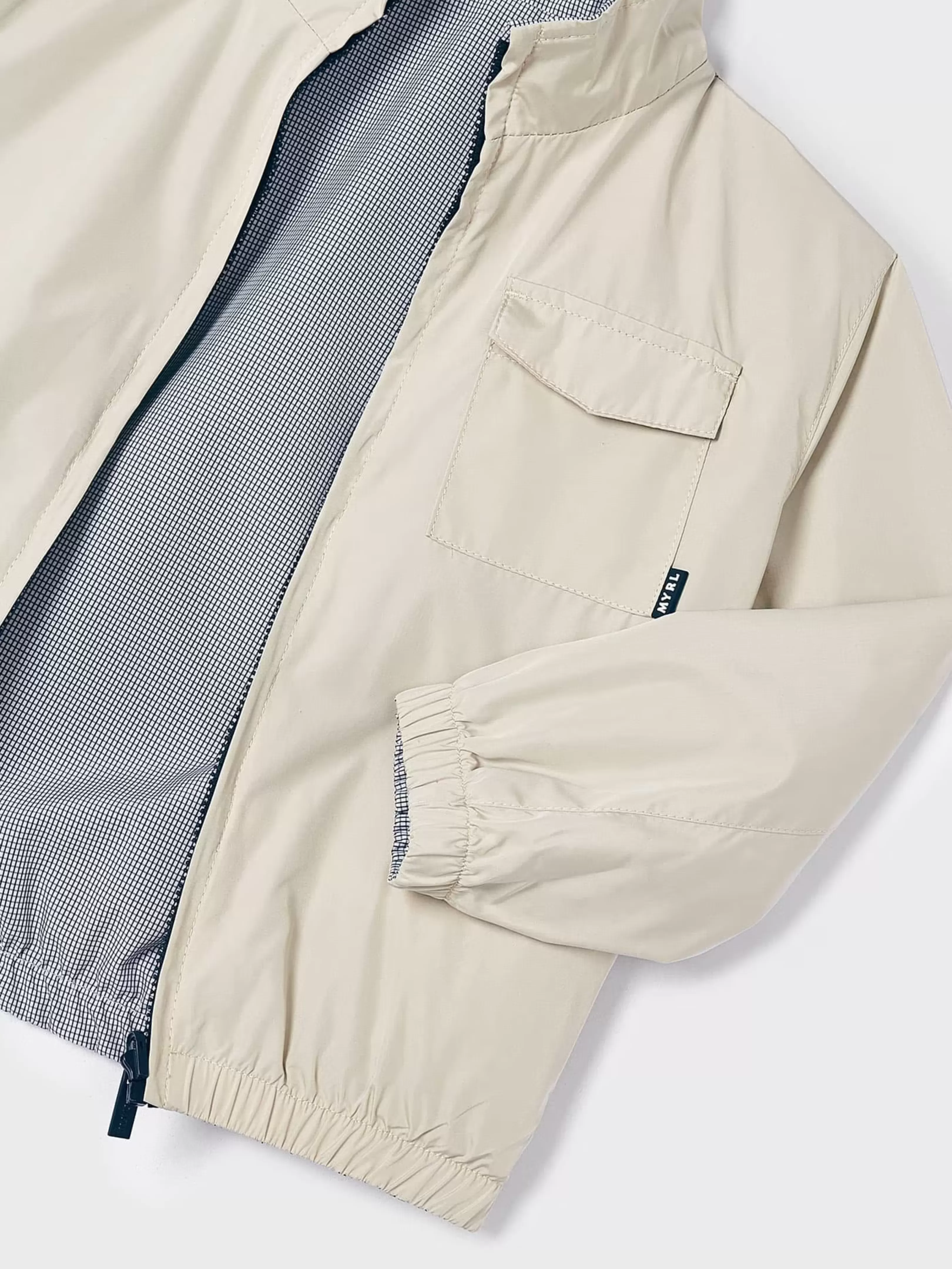 Khaki Reversible Windbreaker