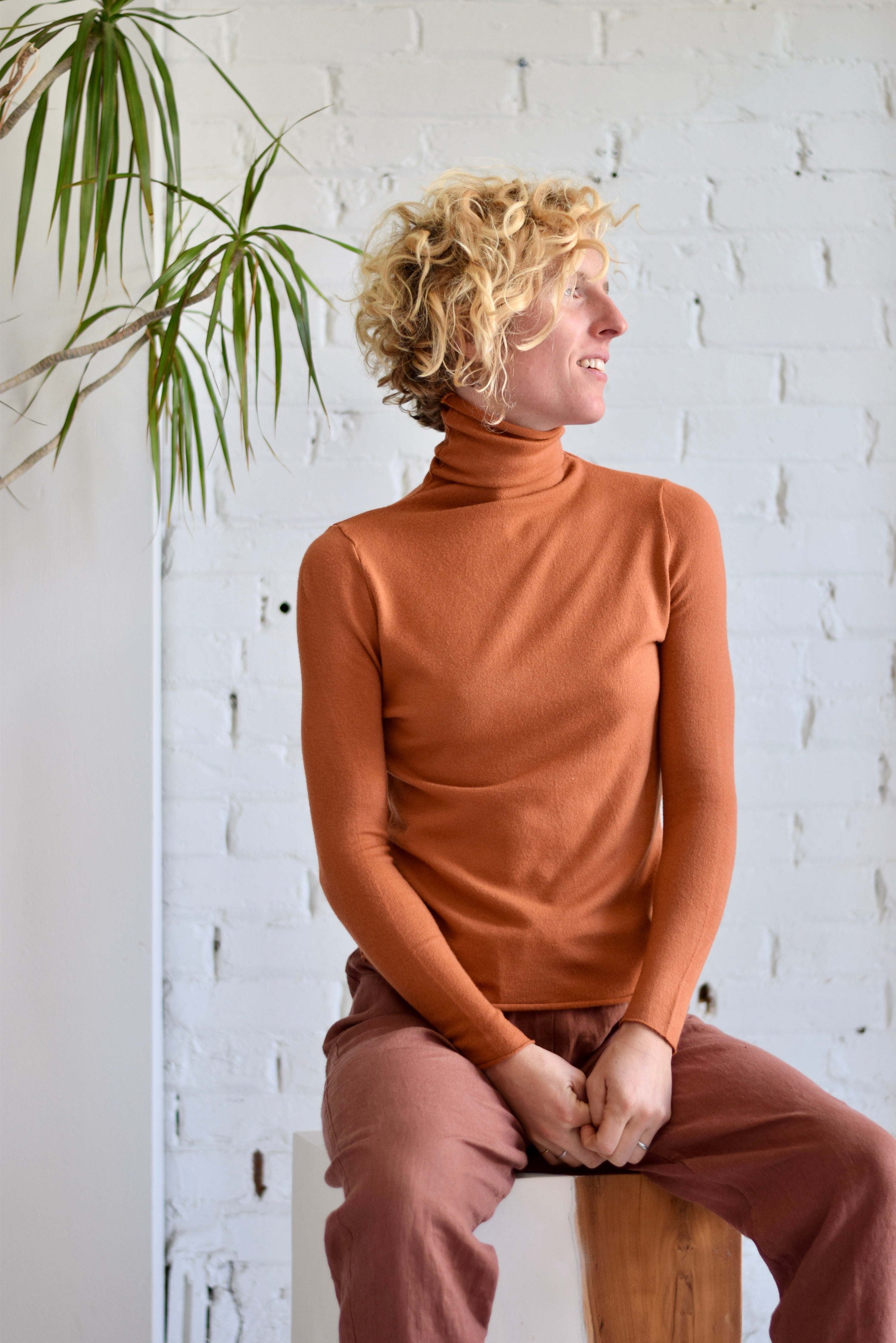 Lana Cashmere Blend Turtleneck