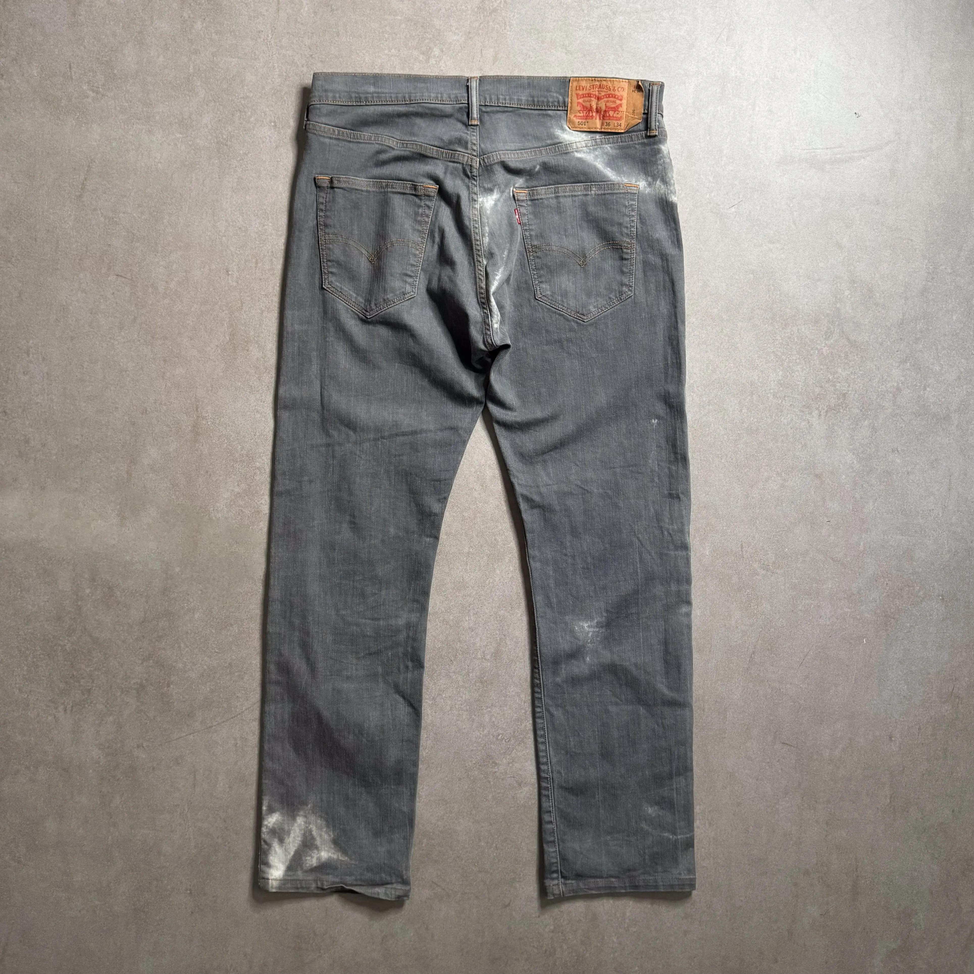 Levi's 501 Washed Denim Jeans - 36in