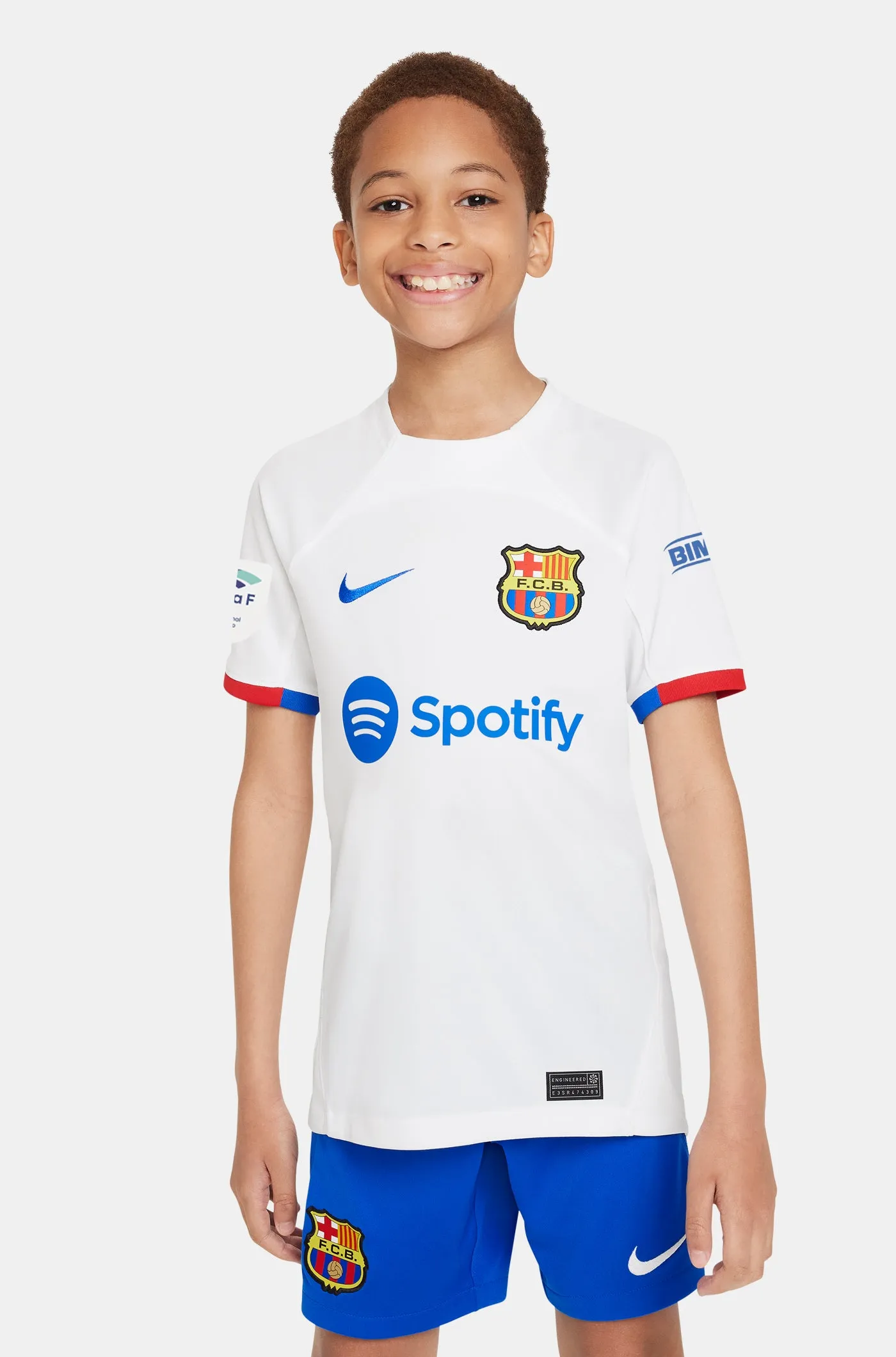 Liga F FC Barcelona away shirt 23/24 - Junior - PINA