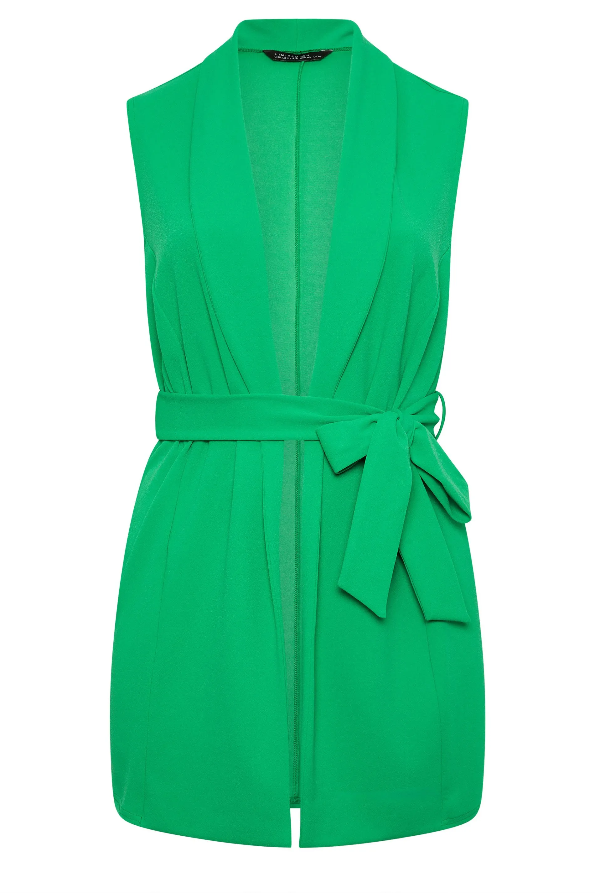 LIMITED COLLECTION Curve Green Sleeveless Blazer