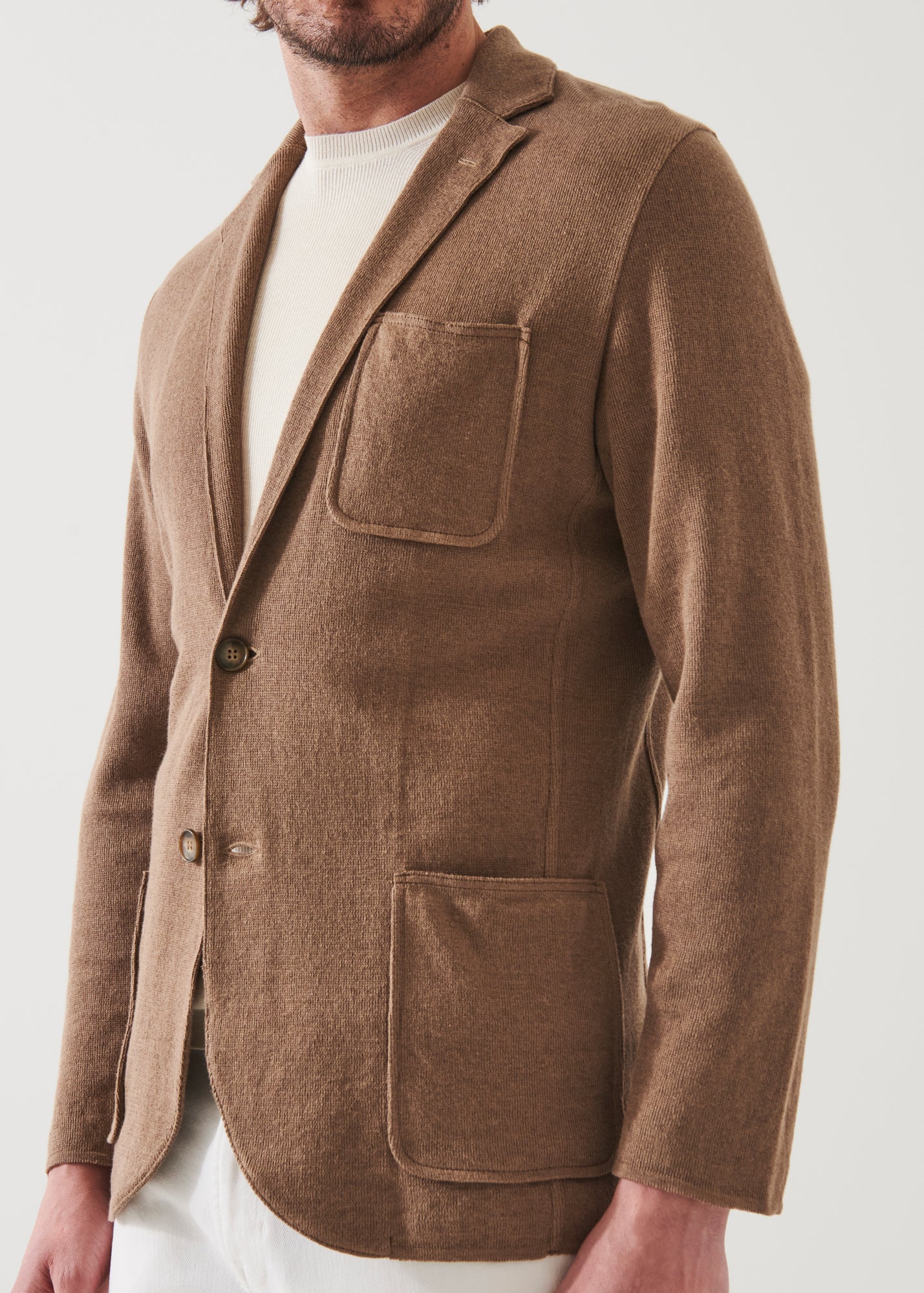 LINEN COTTON BLEND BLAZER