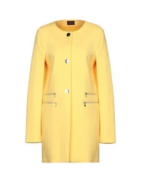 Liu jo Women Overcoat Yellow 14 UK