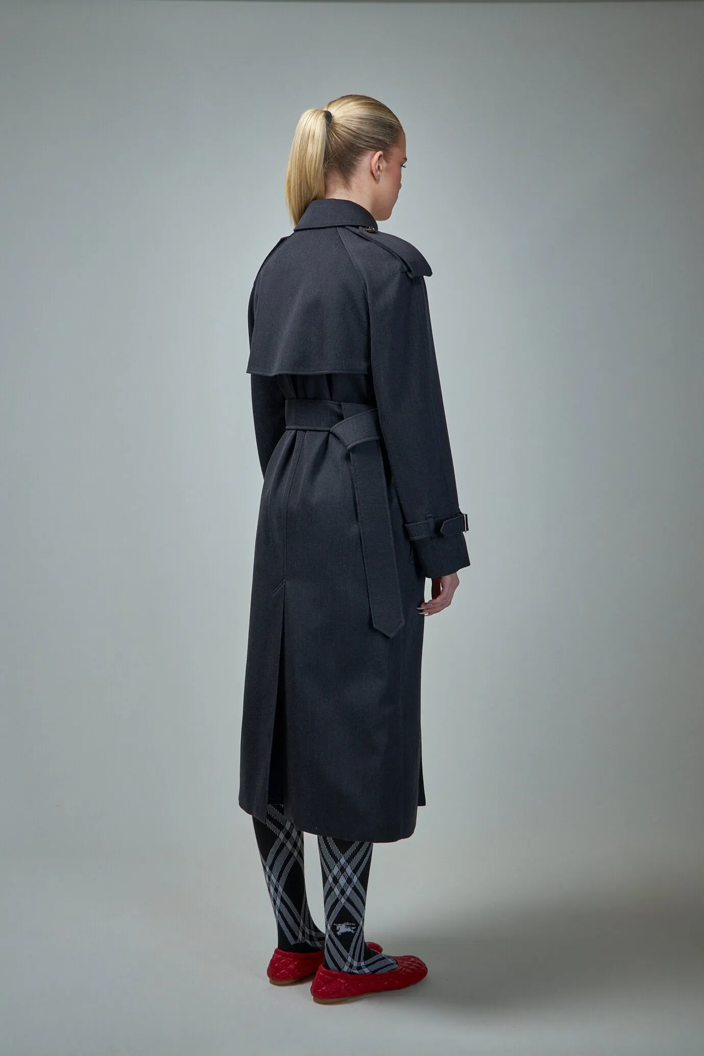 Long Wool Trench Coat