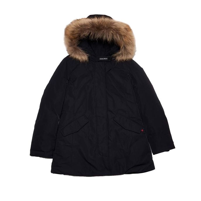 LUXURY ARCTIC PARKA WITH FUR HOOD Kid Black