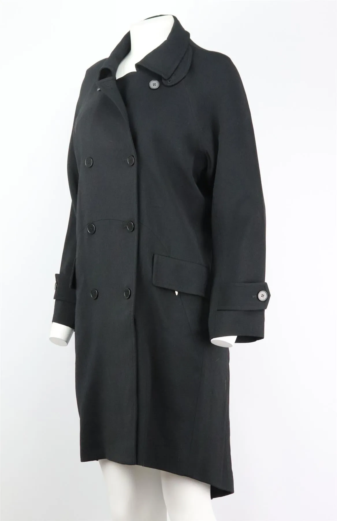 MAIYET DOUBLE BREASTED TRENCH CREPE COAT US 2 UK 6