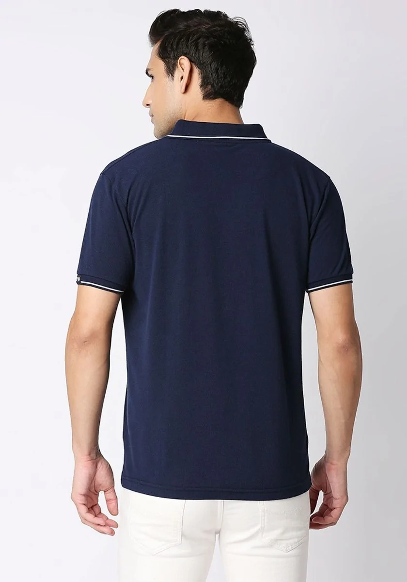 Men Tipped PQ Polo T-Shirt