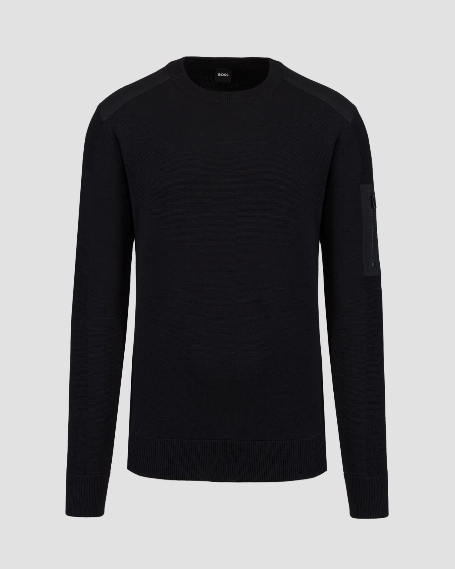 Men’s black woolen sweater Hugo Boss P-Diego 50519651-1