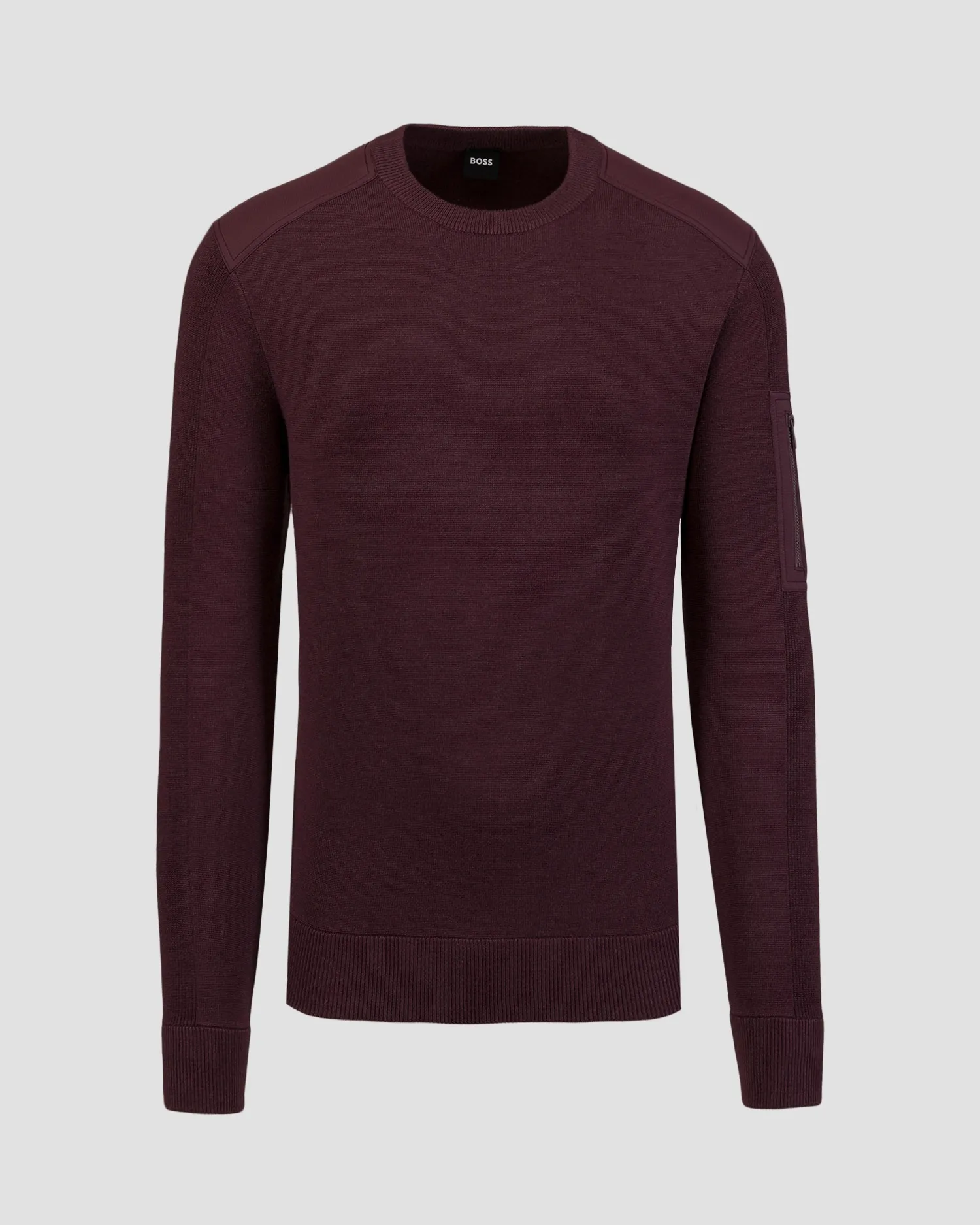 Men’s maroon woolen sweater Hugo Boss P-Diego 50519651-642