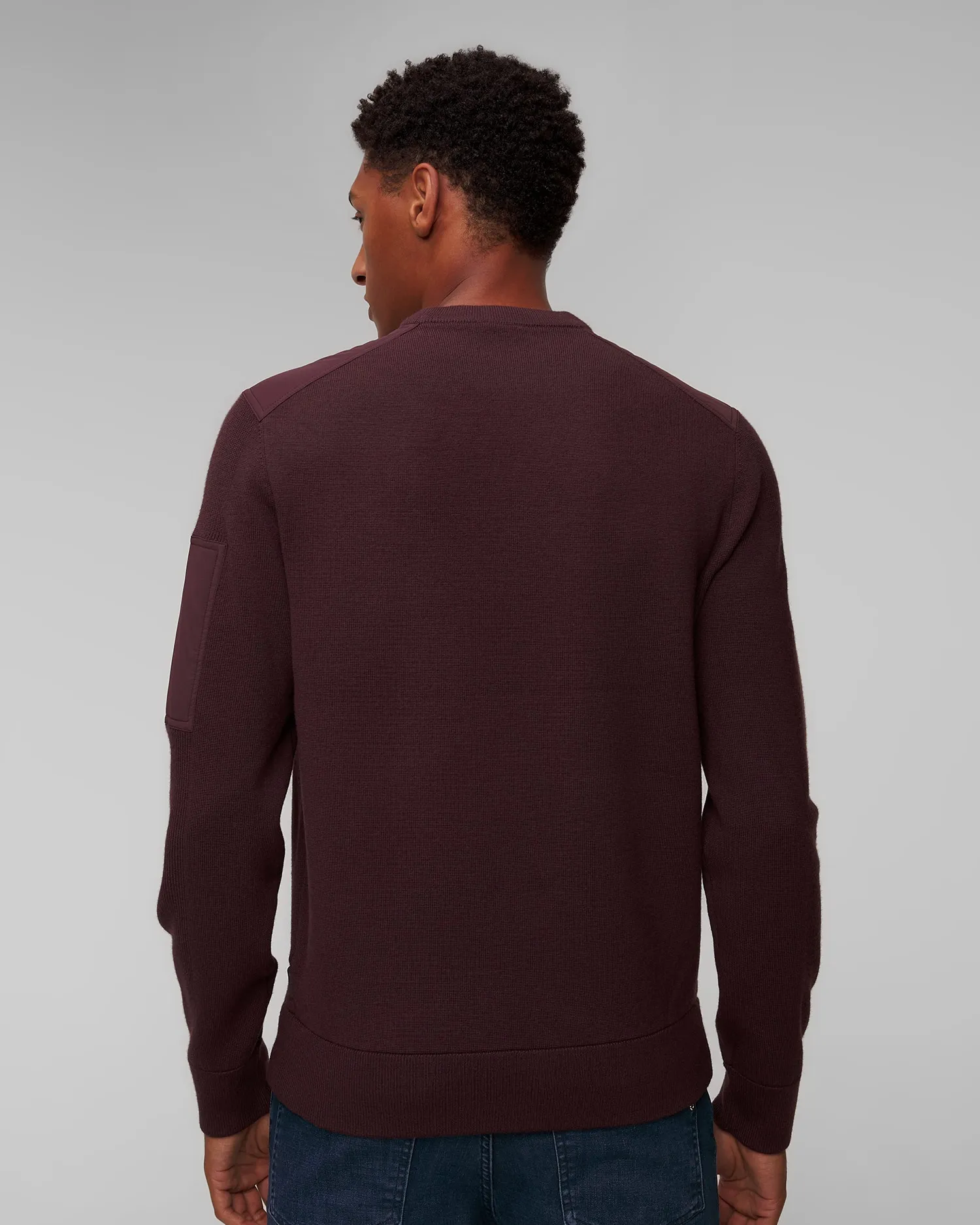 Men’s maroon woolen sweater Hugo Boss P-Diego 50519651-642