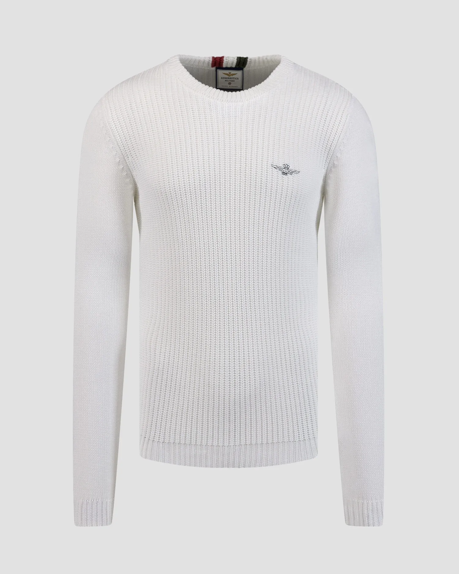 Men’s white sweater Aeronautica Militare 242MA1453L409-73062