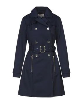 Michael Michael Kors Women Overcoat Blue S INT