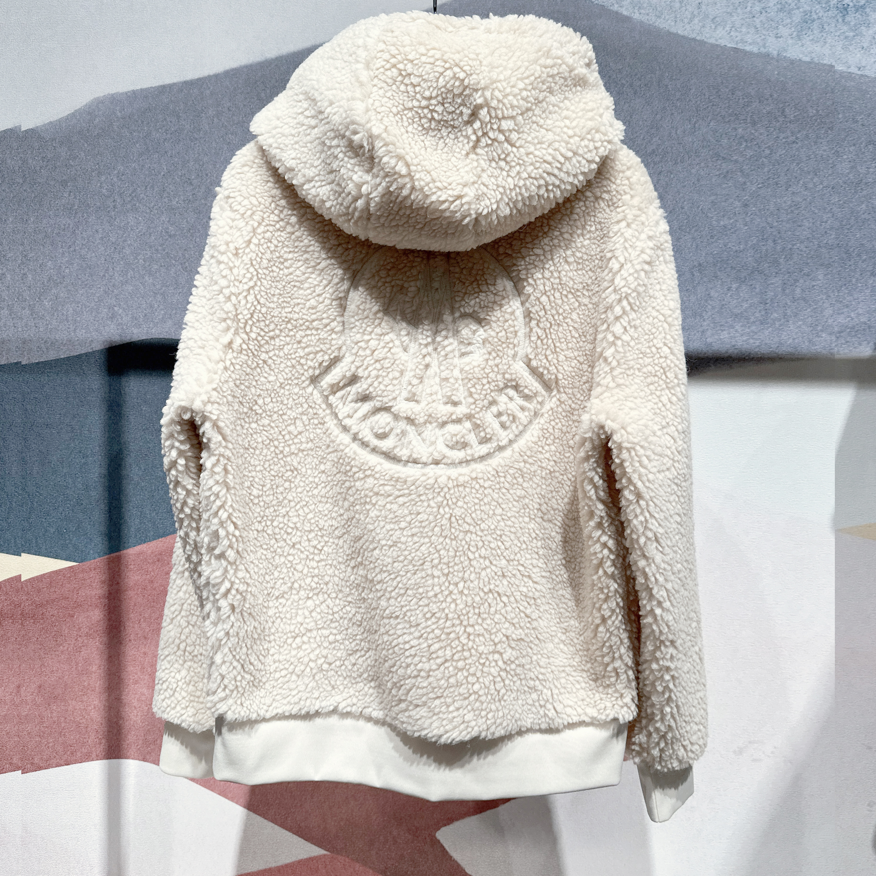 MONCLER  |Men Teddy Zip-Up Hoodie I20918G0002389A5V21E