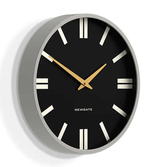 Newgate Universal PLAZA Wall Clock Overcoat Grey