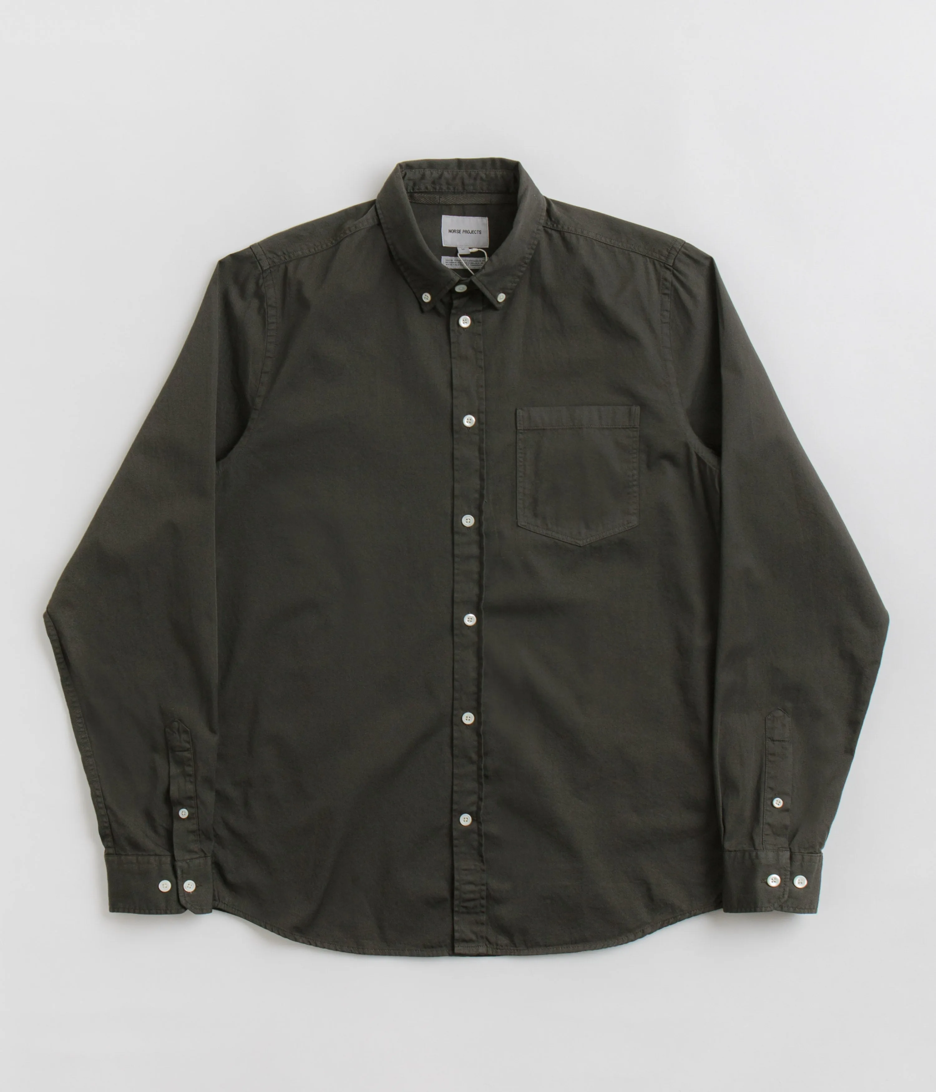 Norse Projects Anton Light Twill Shirt - Beech Green