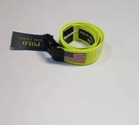 Nwt Polo Ralph Lauren Lime Green Polo Sport D-Ring Belt