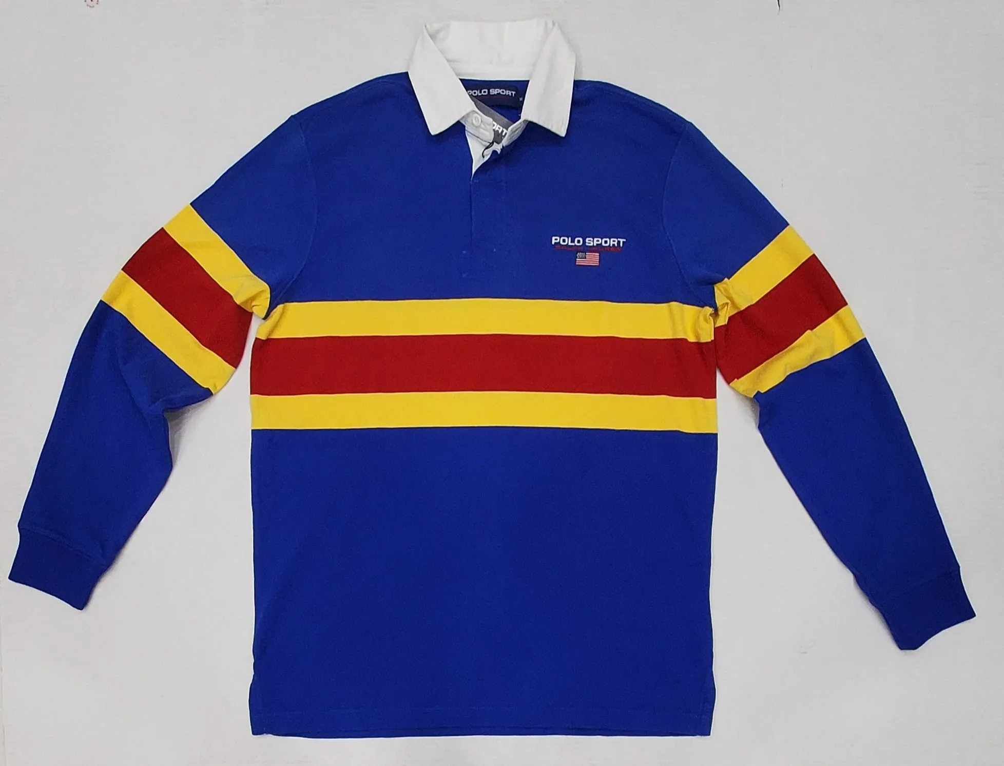 Nwt Polo Ralph Lauren Royal Blue Striped Polo Sport  Rugby