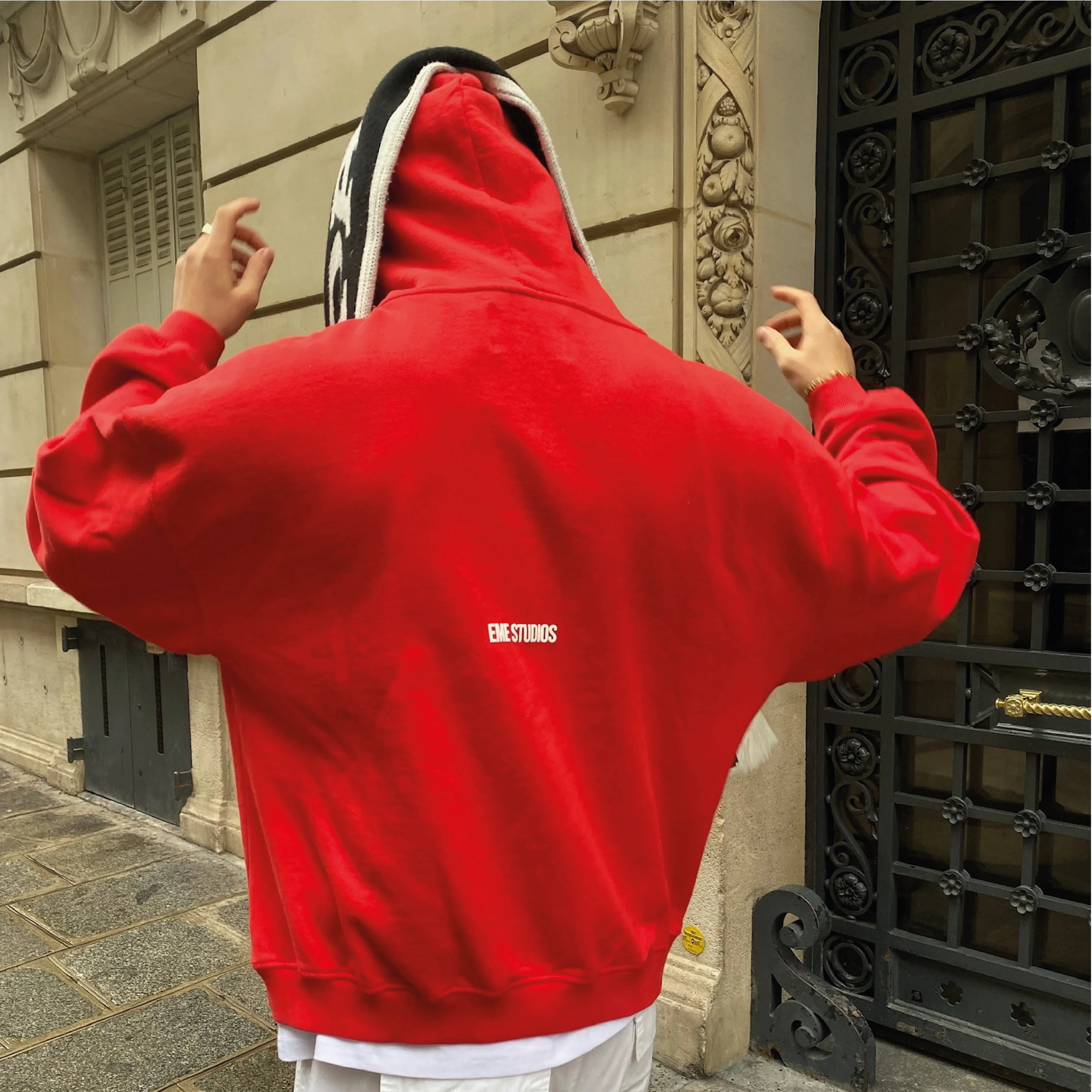 Off Pressure Ruby Oversized Hoodie