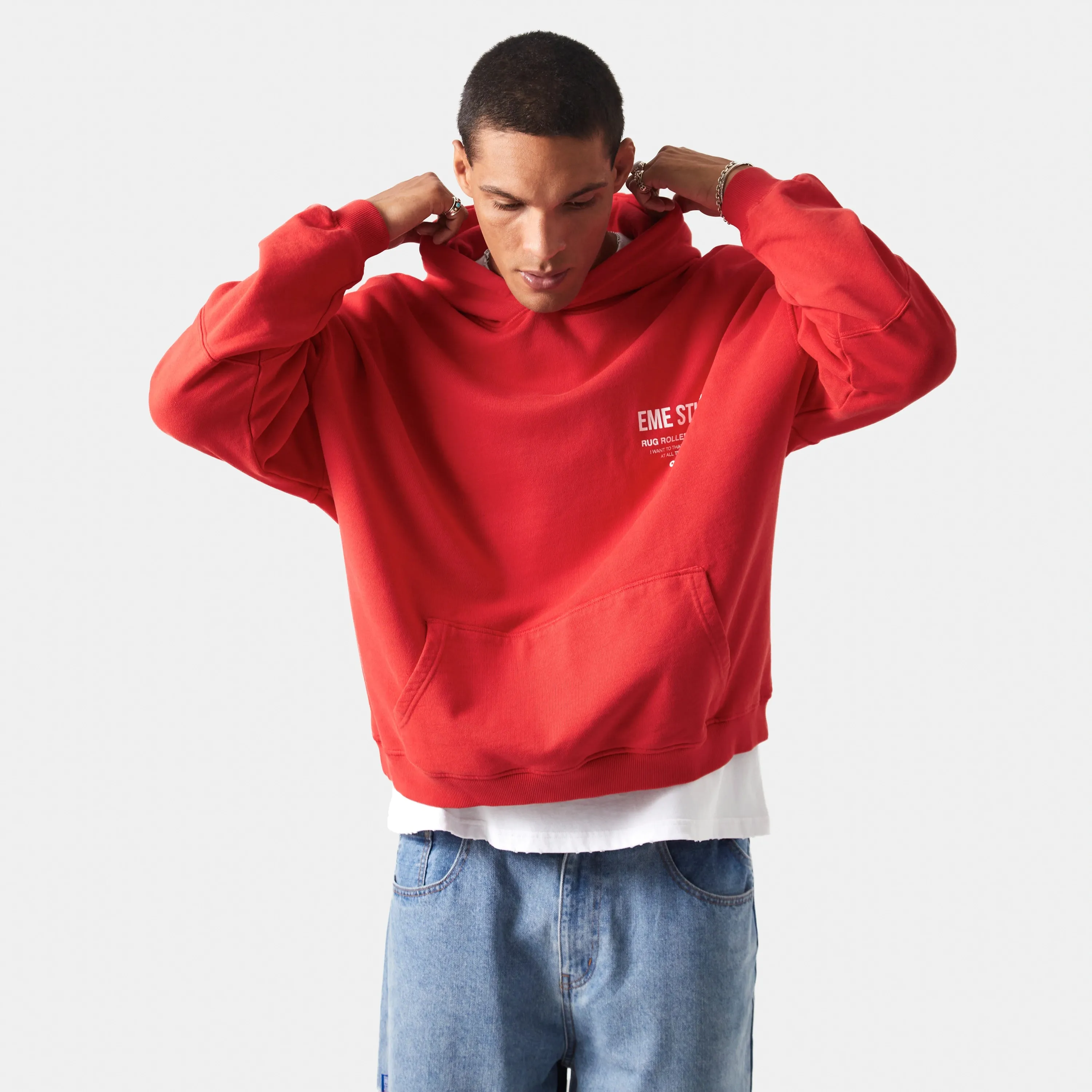 Off Pressure Ruby Oversized Hoodie