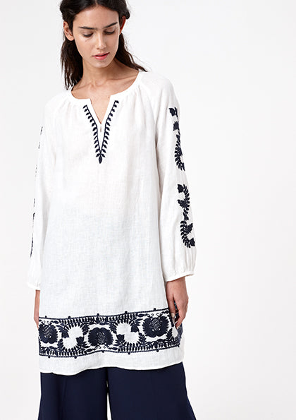 Off White Ethnic Tunic