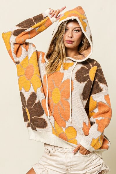 Olivia Drawstring Hooded Sweater