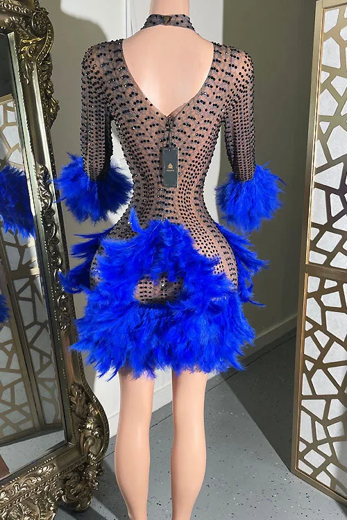 Olivia Feather Dress