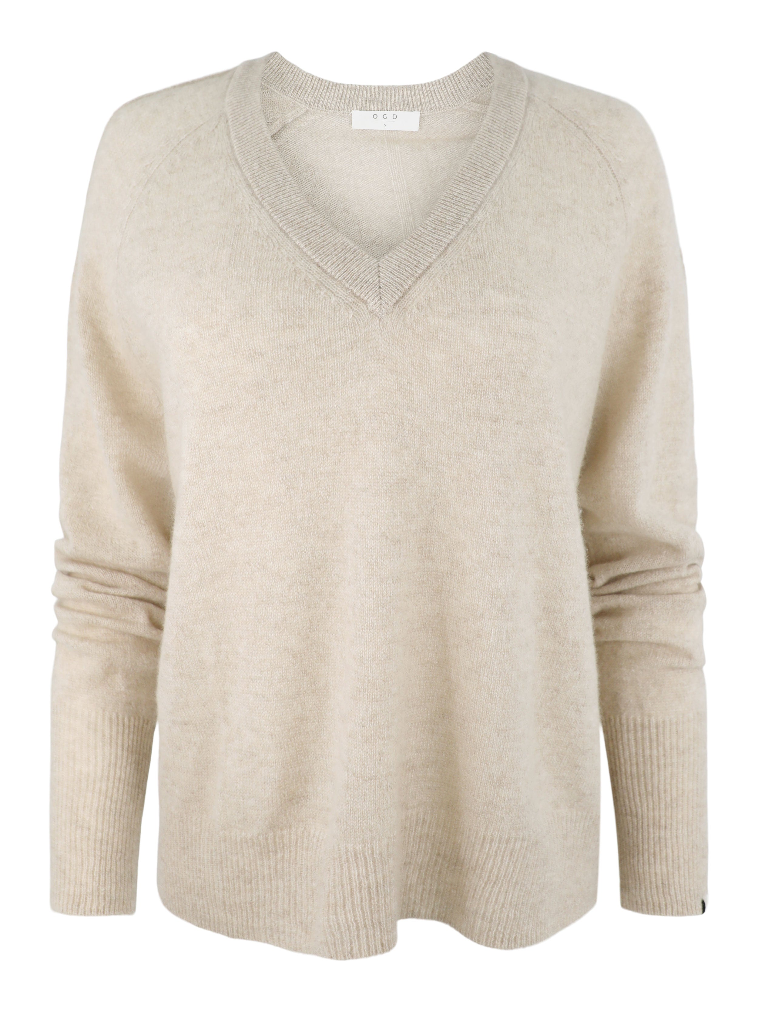 One Grey Day Sloane Cashmere V-Neck Sweater (More Colors)