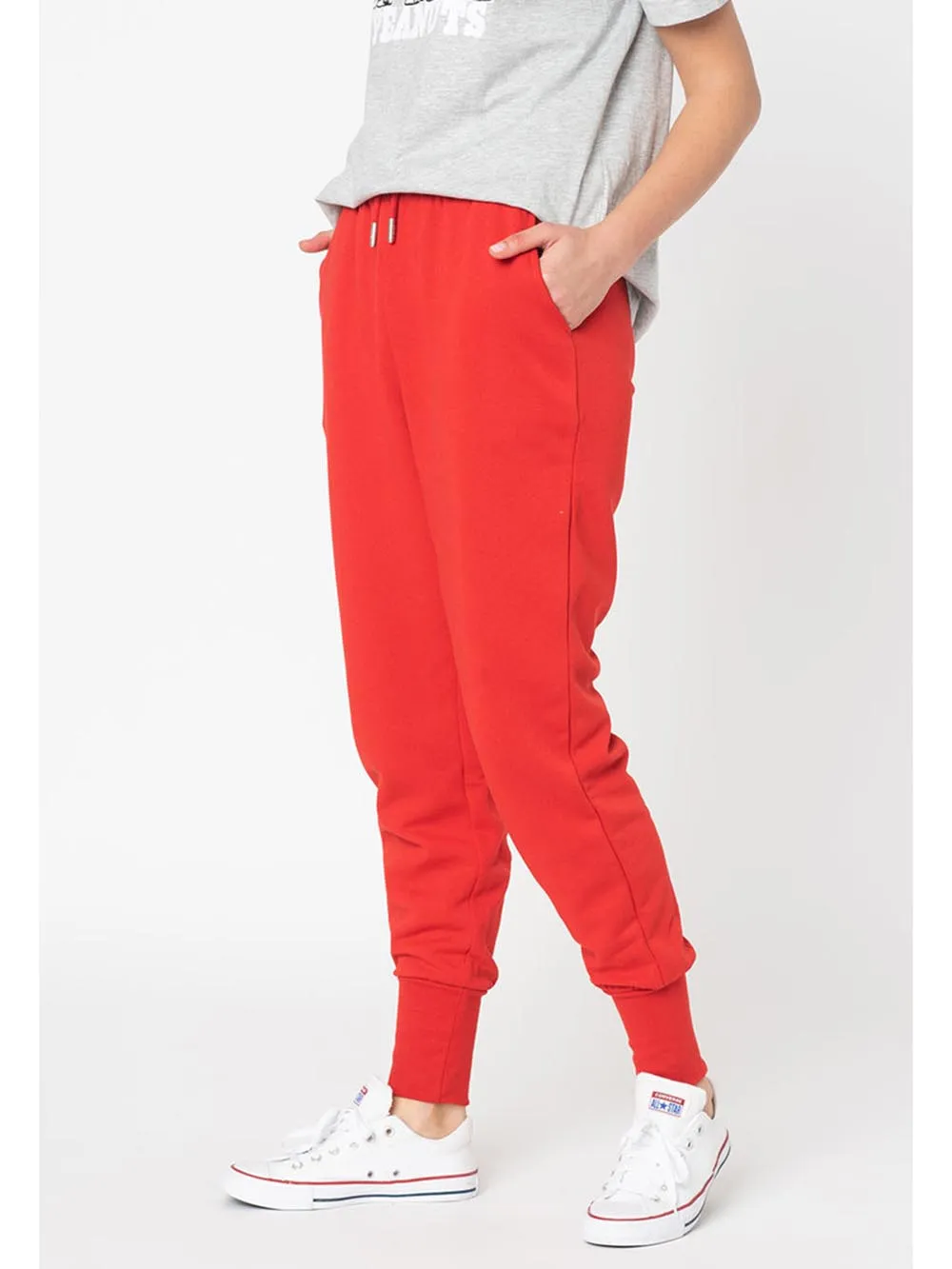 Only Pantalone Donna Rosso