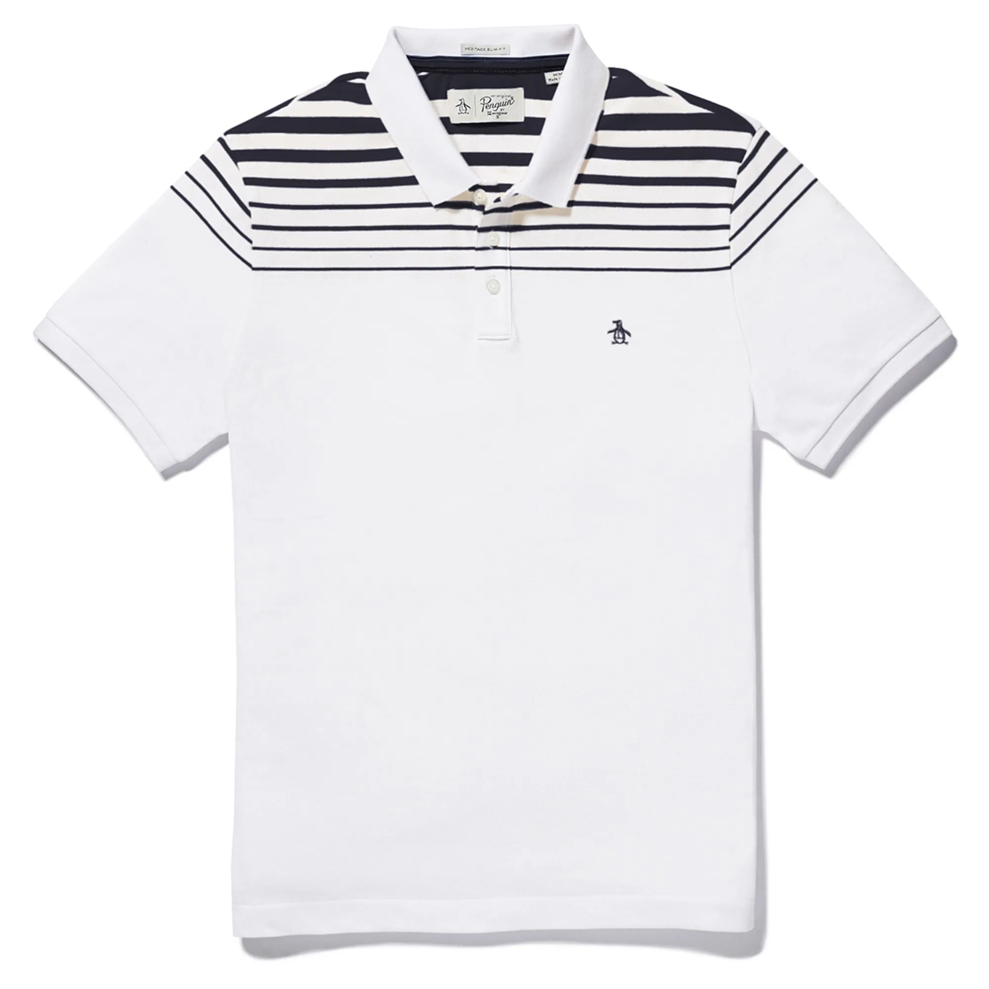 Original Penguin Gradient Pique Polo Shirt Bright White